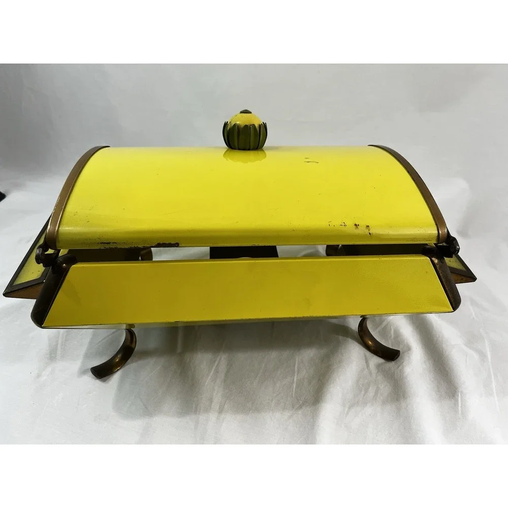 RARE Vintage Anchor Hocking Chaffing Dish Fire King 1950's Modern Century No Pla - Picture 4 of 8